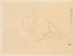 後方に傾いて行動する 作： Gustav Klimt